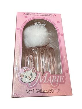 NIB Disney Miniso Marie Aristocats Perfume Bottle with White Pom 1.69 Oz